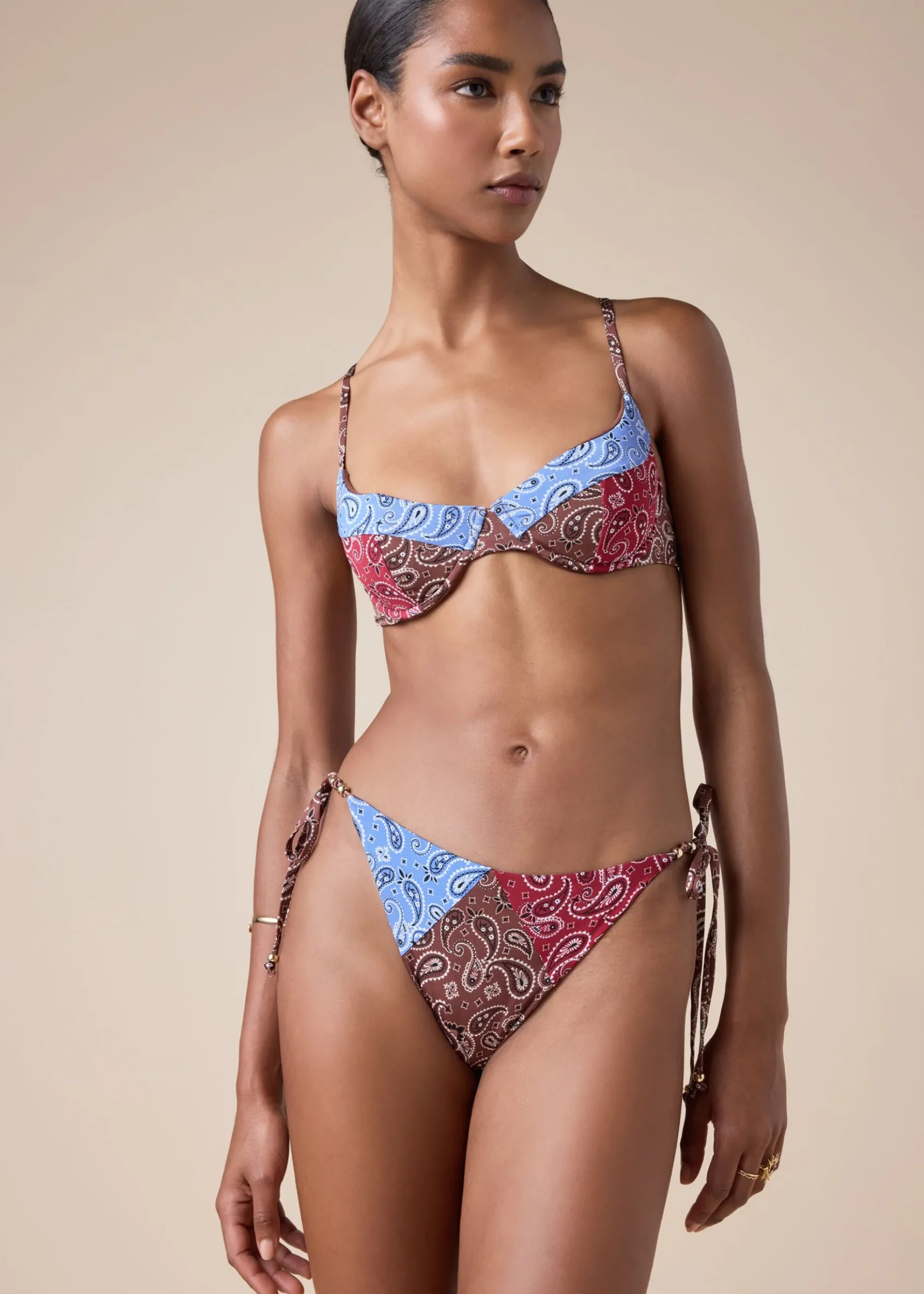 Bas de Bikini Lanières Bandana Patch