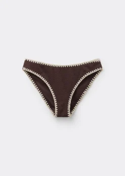 Bas de maillot Bicolor Embroidery