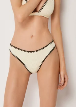 Bas de maillot Bicolor Embroidery