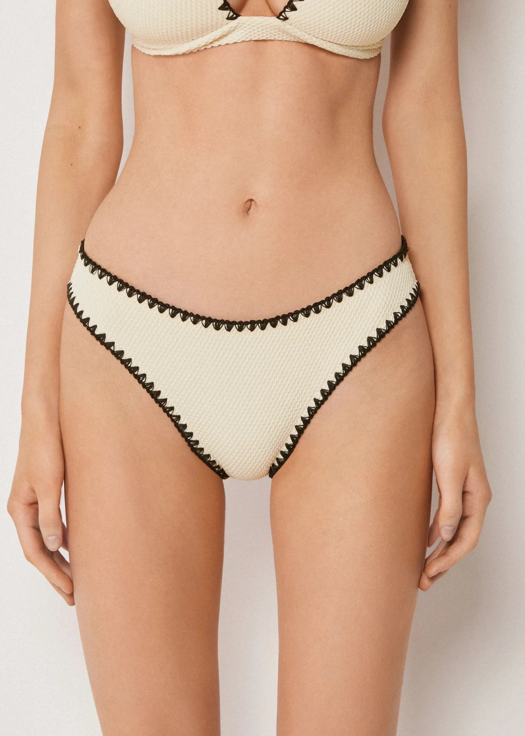 Bas de maillot Bicolor Embroidery