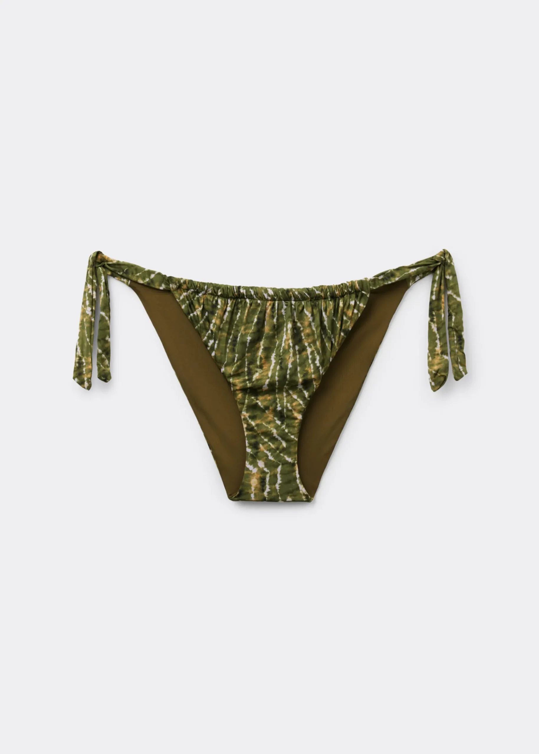 Bas de Maillot de Bain avec Nœuds Natural Tie-Dye