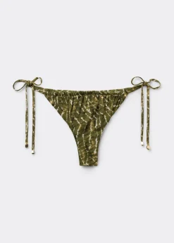Bas de Maillot de Bain Brésilien à Lacets Natural Tie-Dye