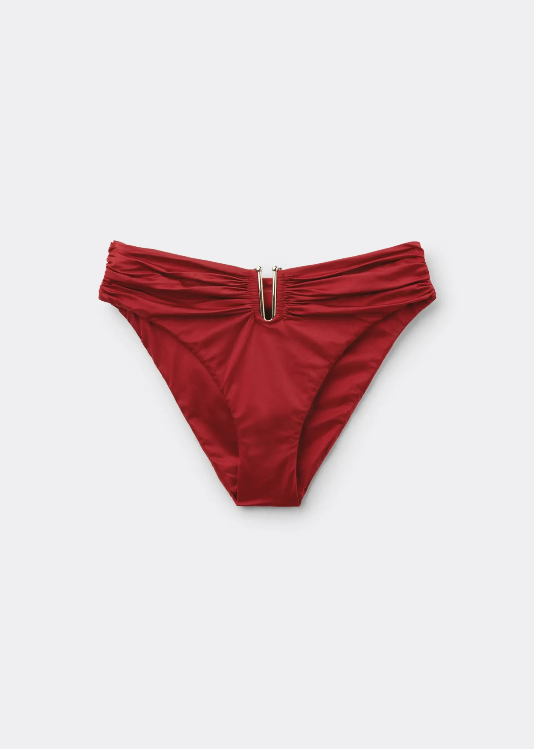 Bas de maillot taille haute Shiny Satin