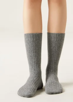 Chaussettes avec laine et cachemire