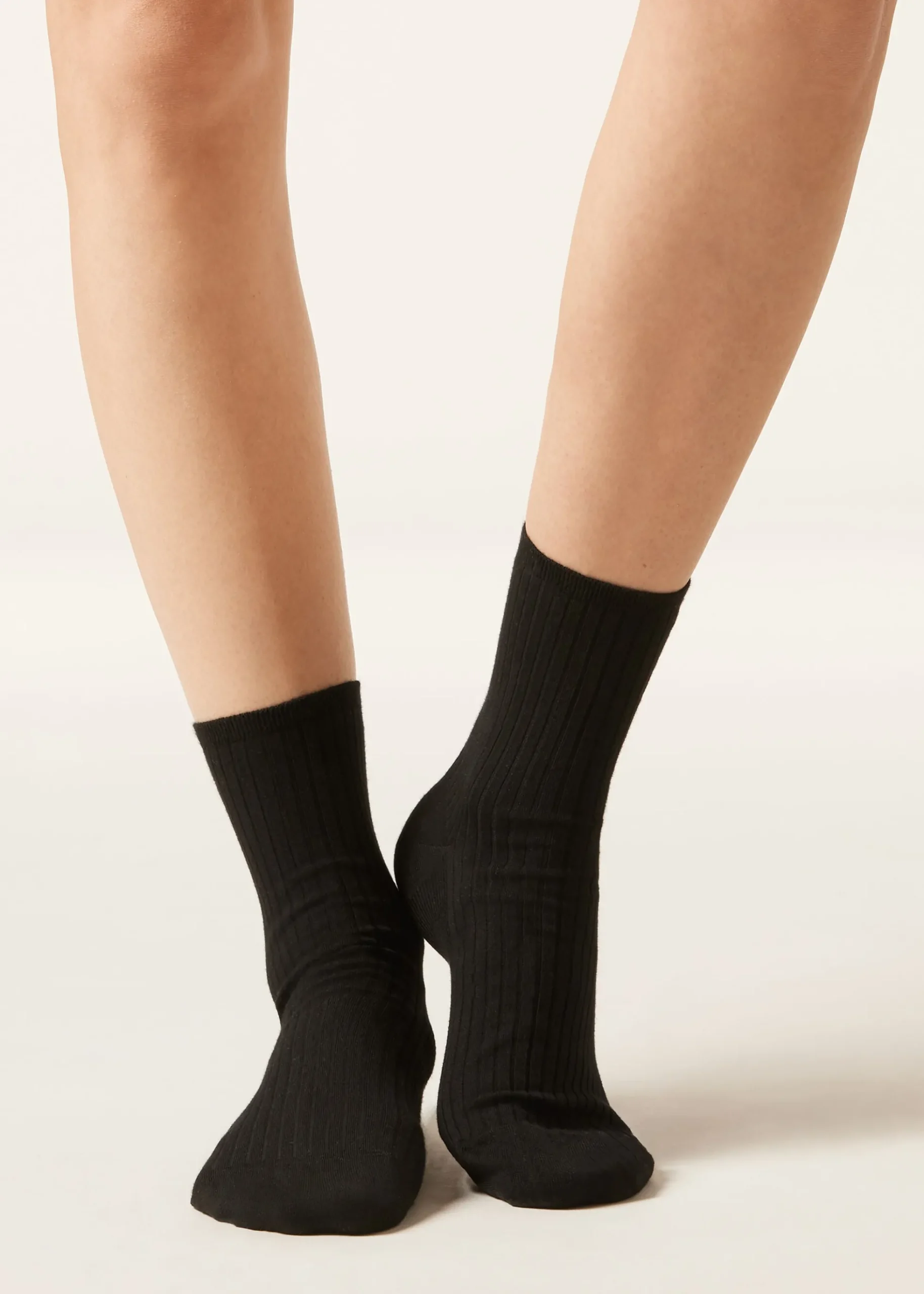 Chaussettes basses côtelées
