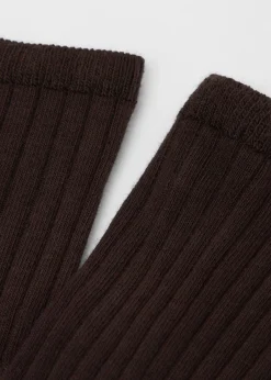 Chaussettes basses côtelées