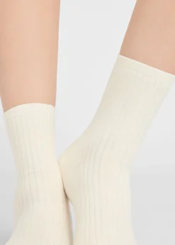 Chaussettes basses côtelées