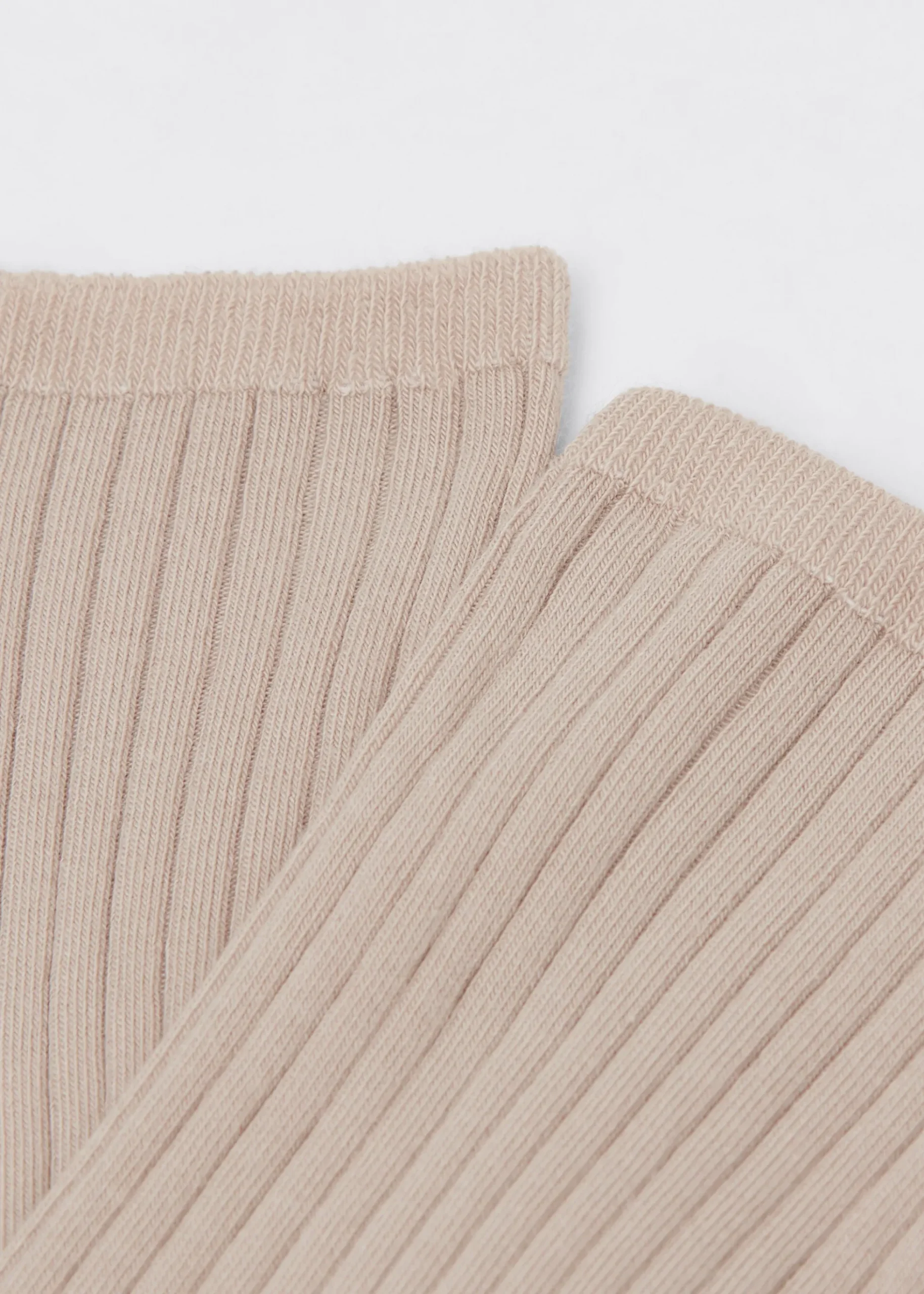 Chaussettes basses côtelées