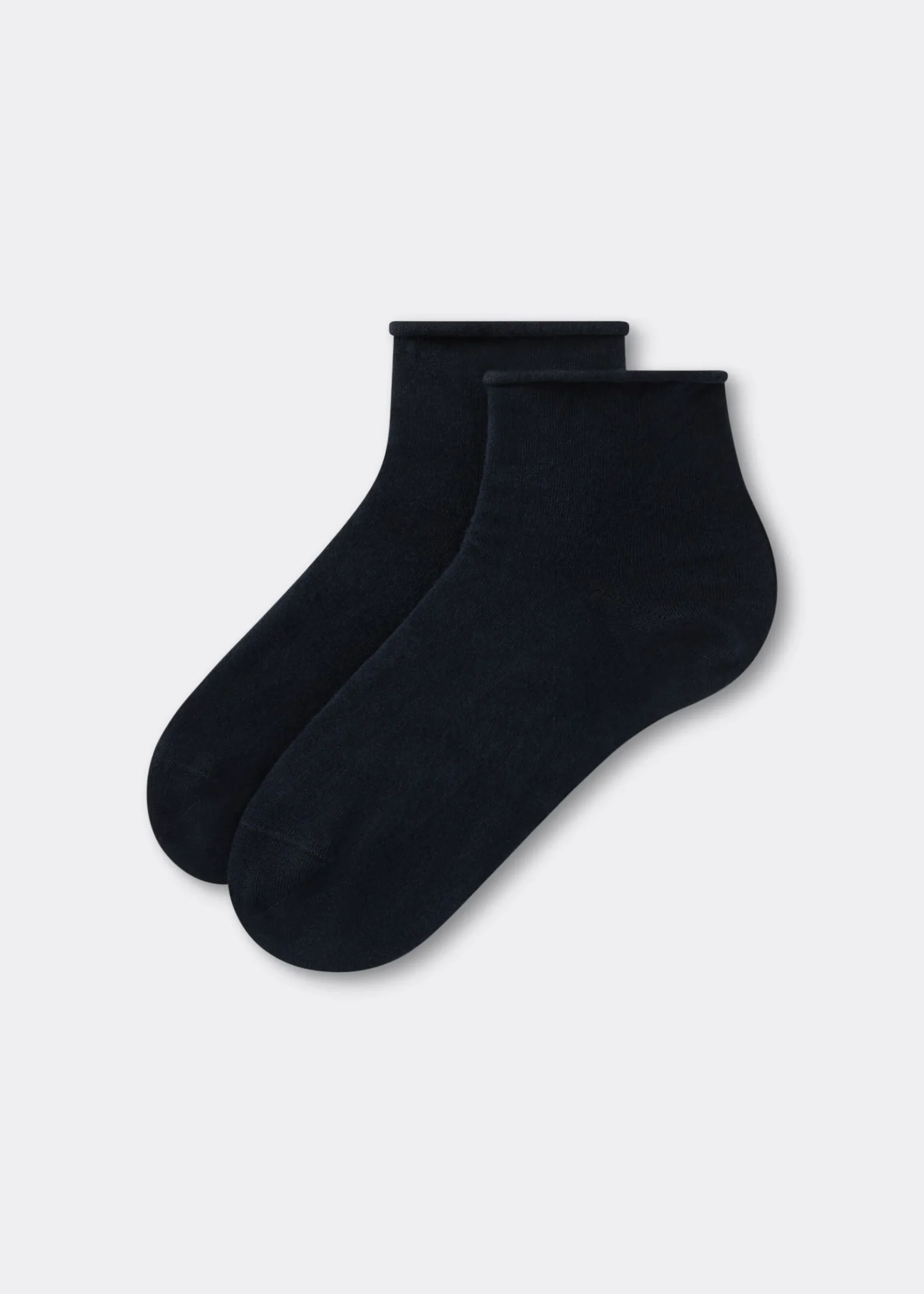 Chaussettes basses en coton sans bordure