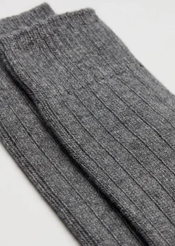 Chaussettes basses en laine avec cachemire