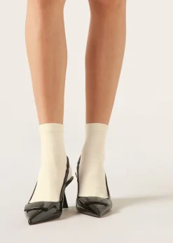 Chaussettes Courtes avec Bordure Travaillée