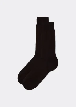 Chaussettes courtes avec fil d’Écosse pour homme
