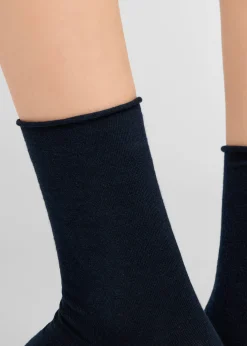 Chaussettes Courtes à Bords Francs en Coton