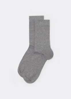Chaussettes courtes en satin de coton