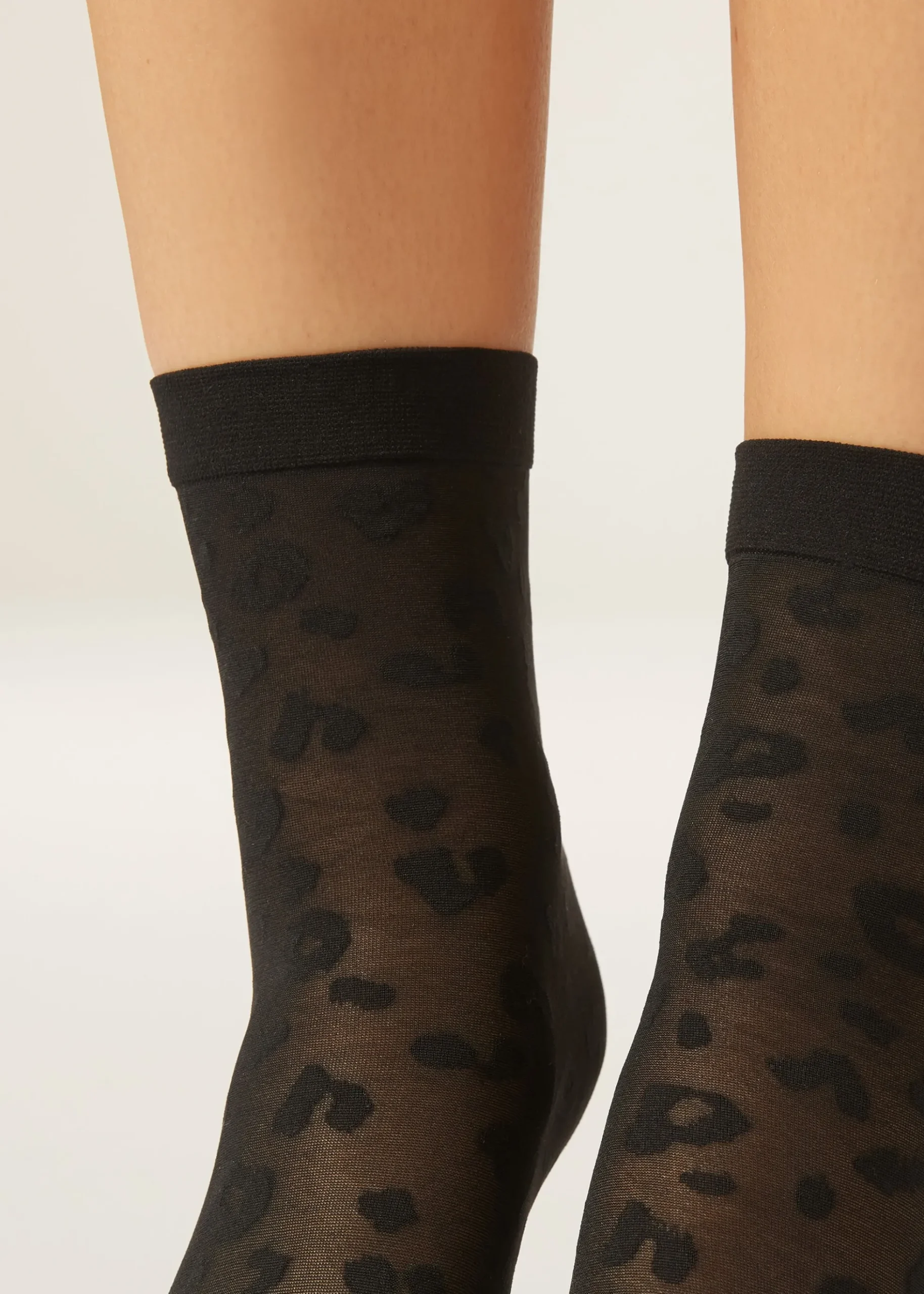 Chaussettes Courtes Transparentes à Motif Animal