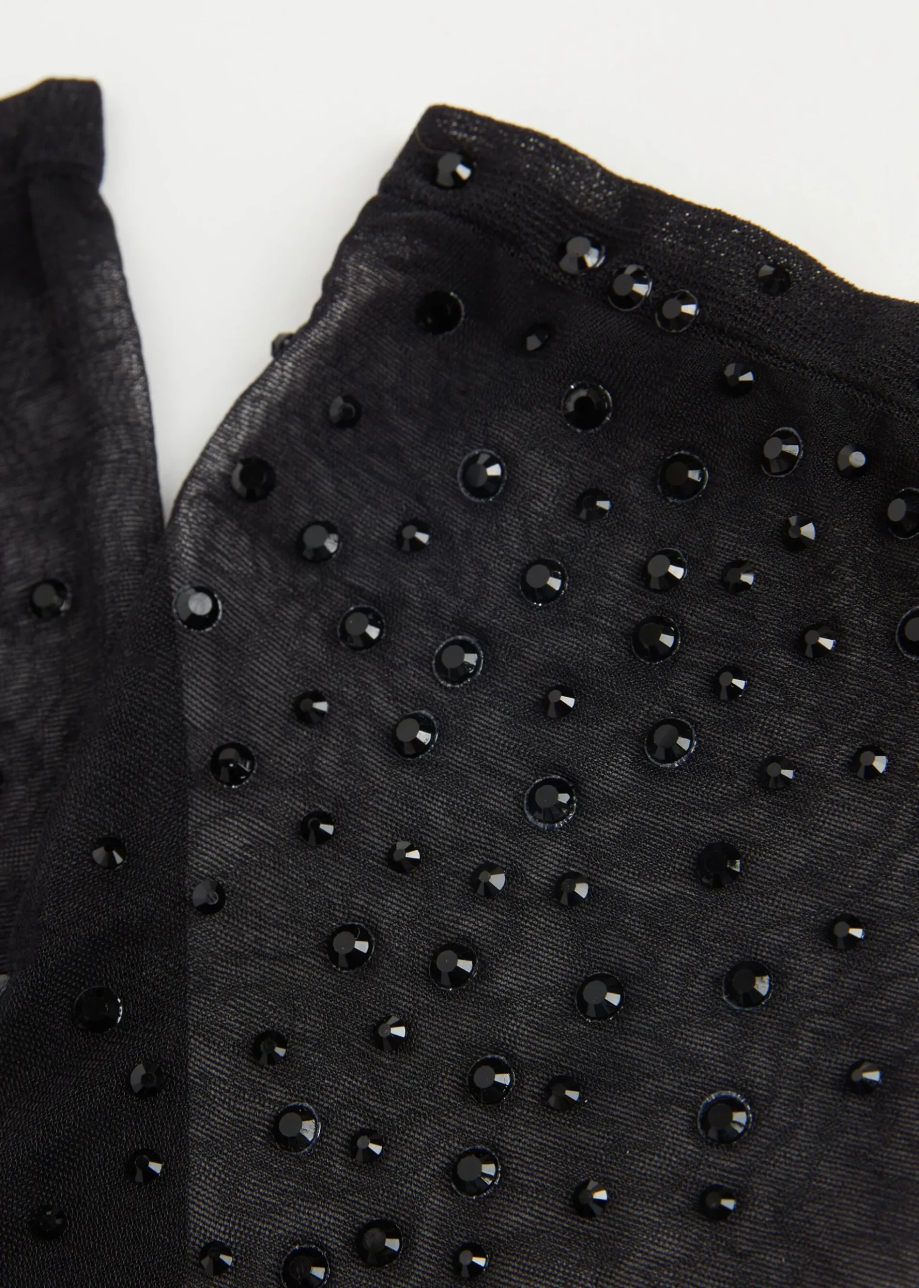 Chaussettes Courtes Voile à Strass