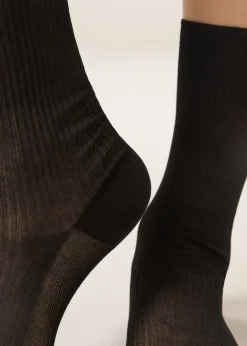 Chaussettes côtelées