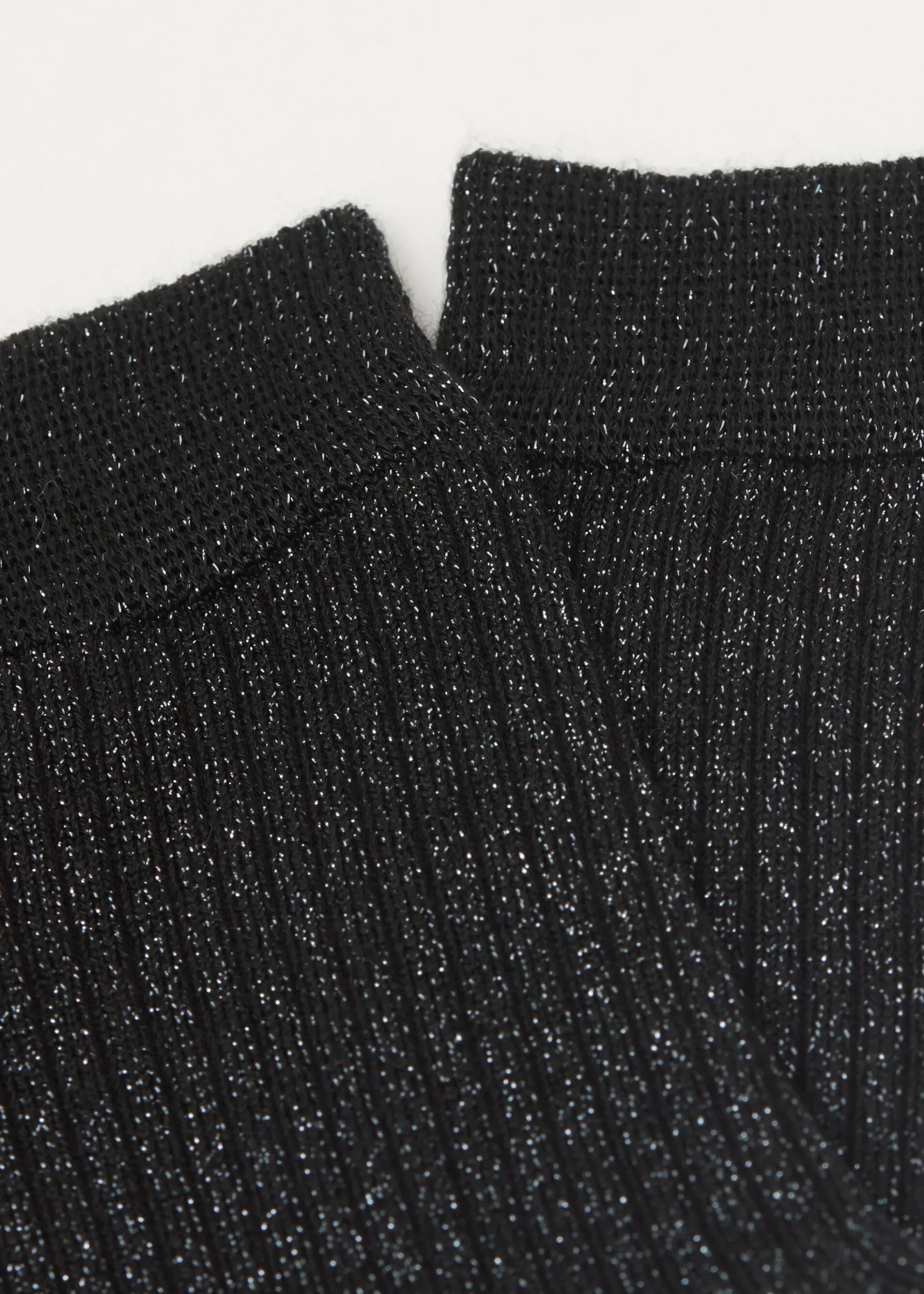 Chaussettes côtelées glitter