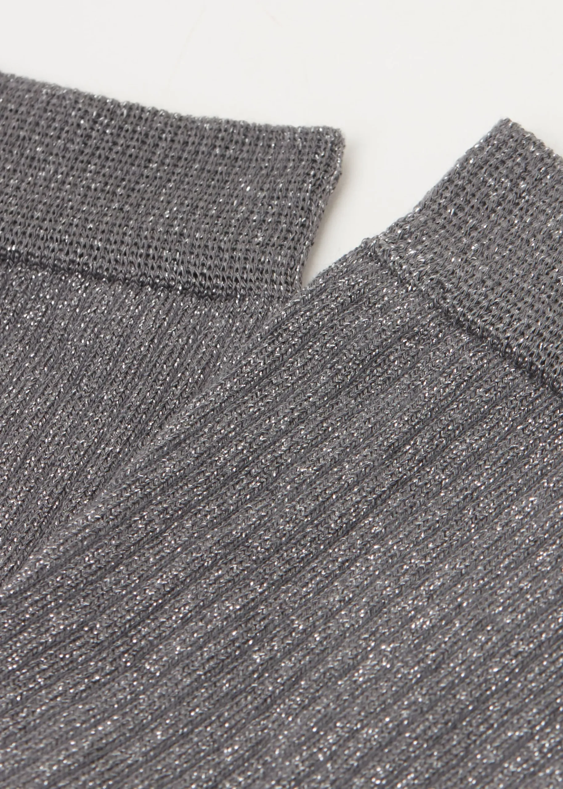 Chaussettes côtelées glitter