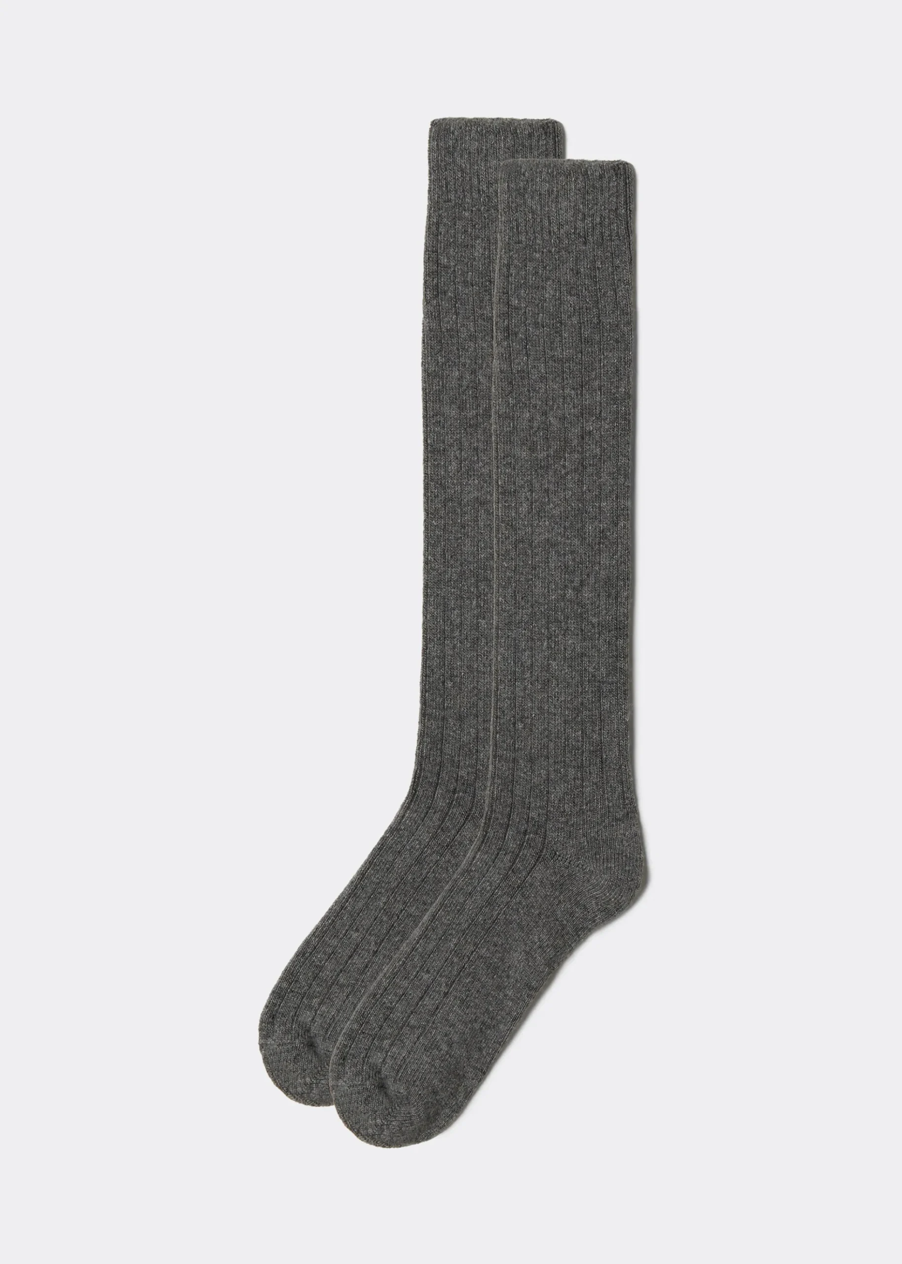 Chaussettes hautes avec laine et cachemire