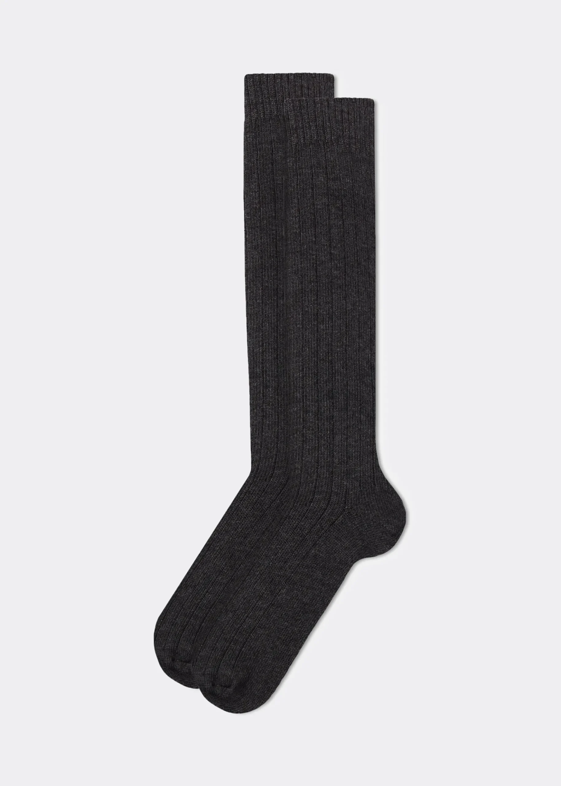 Chaussettes hautes avec laine et cachemire