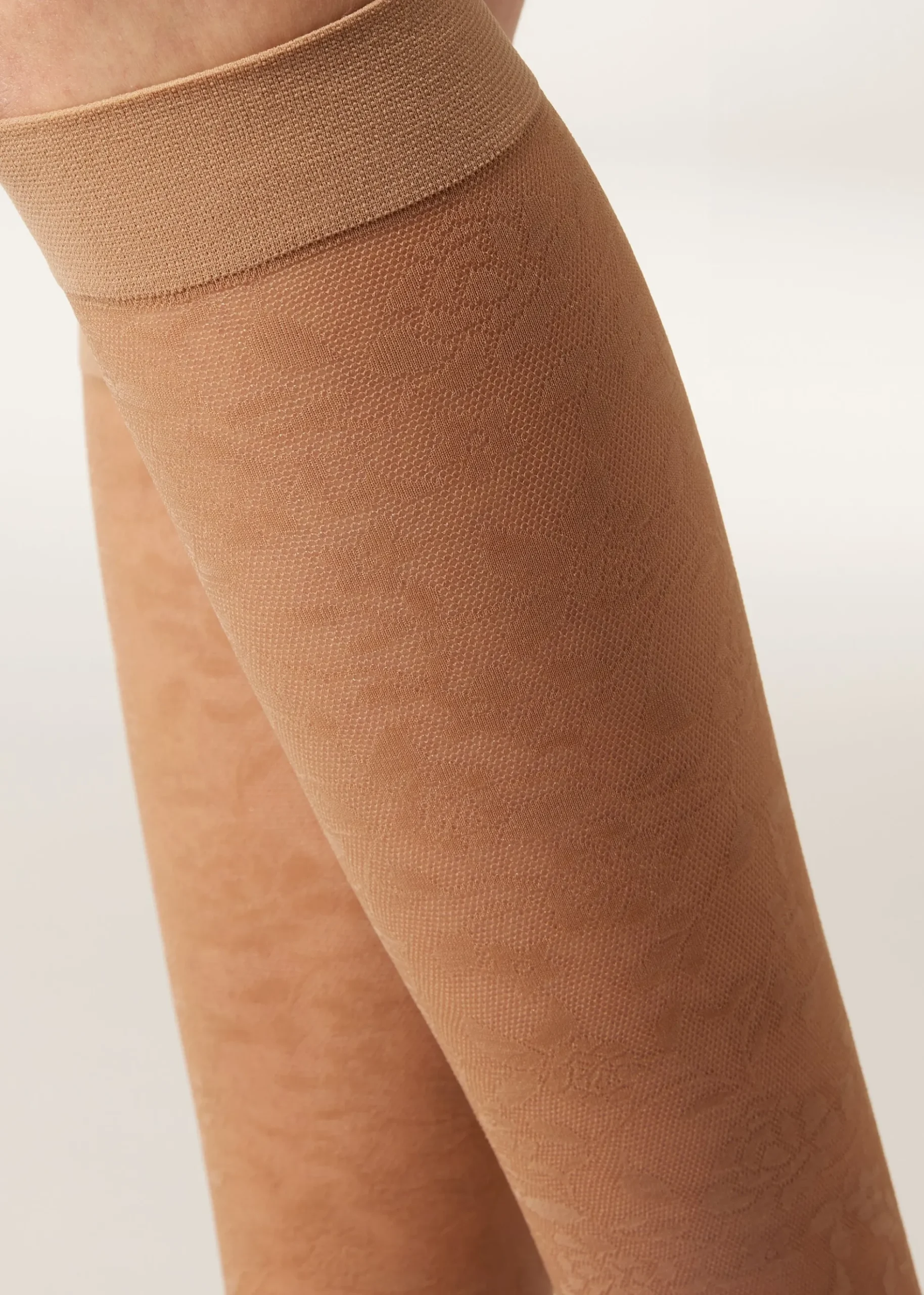 Chaussettes Hautes en Dentelle