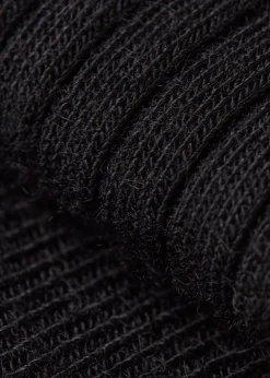 Chaussettes longues en cachemire côtelées