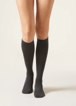 Chaussettes Longues en Laine et Coton