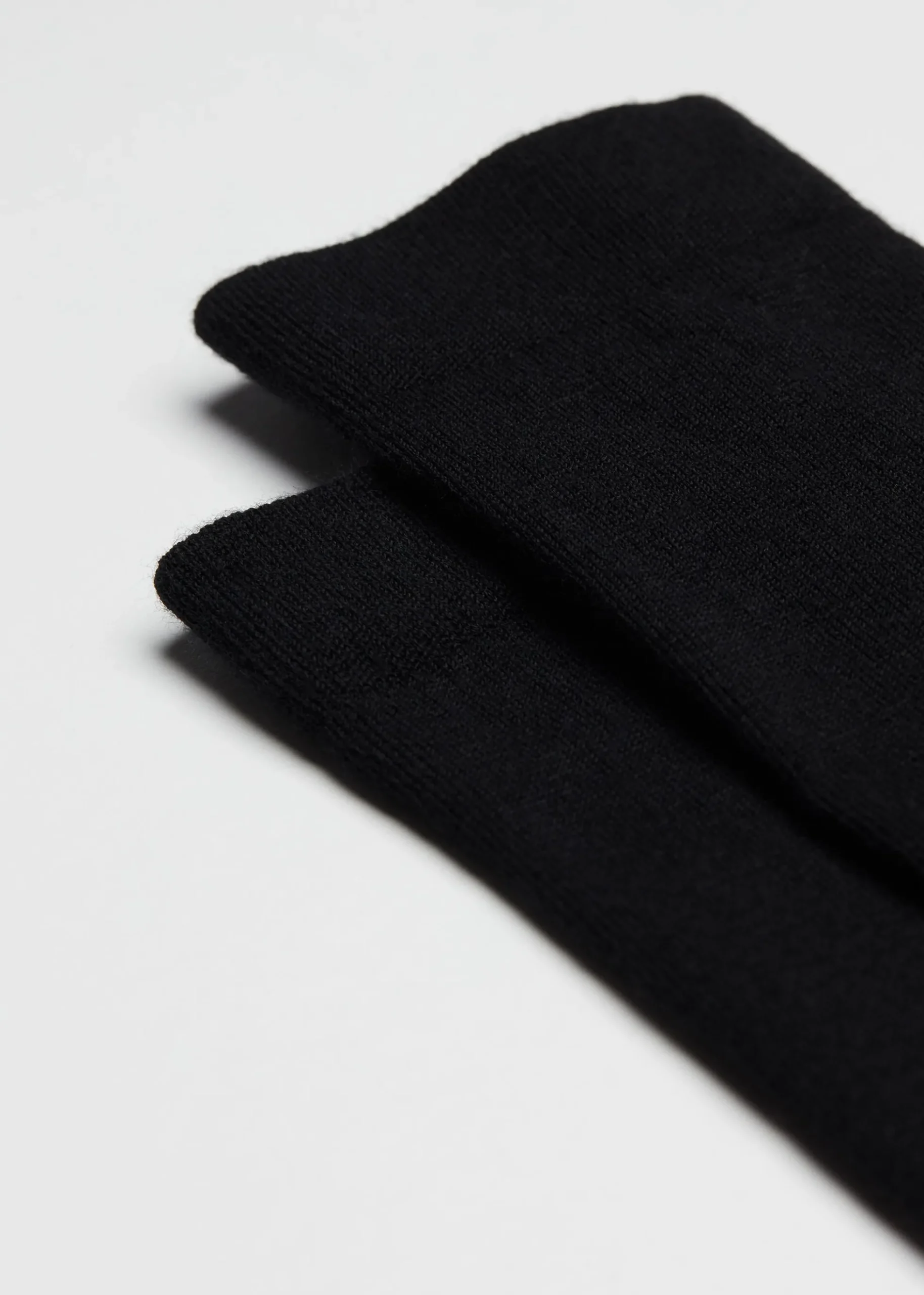 Chaussettes longues pour homme en laine et coton