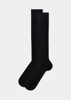 Chaussettes longues pour homme en fil d’Écosse