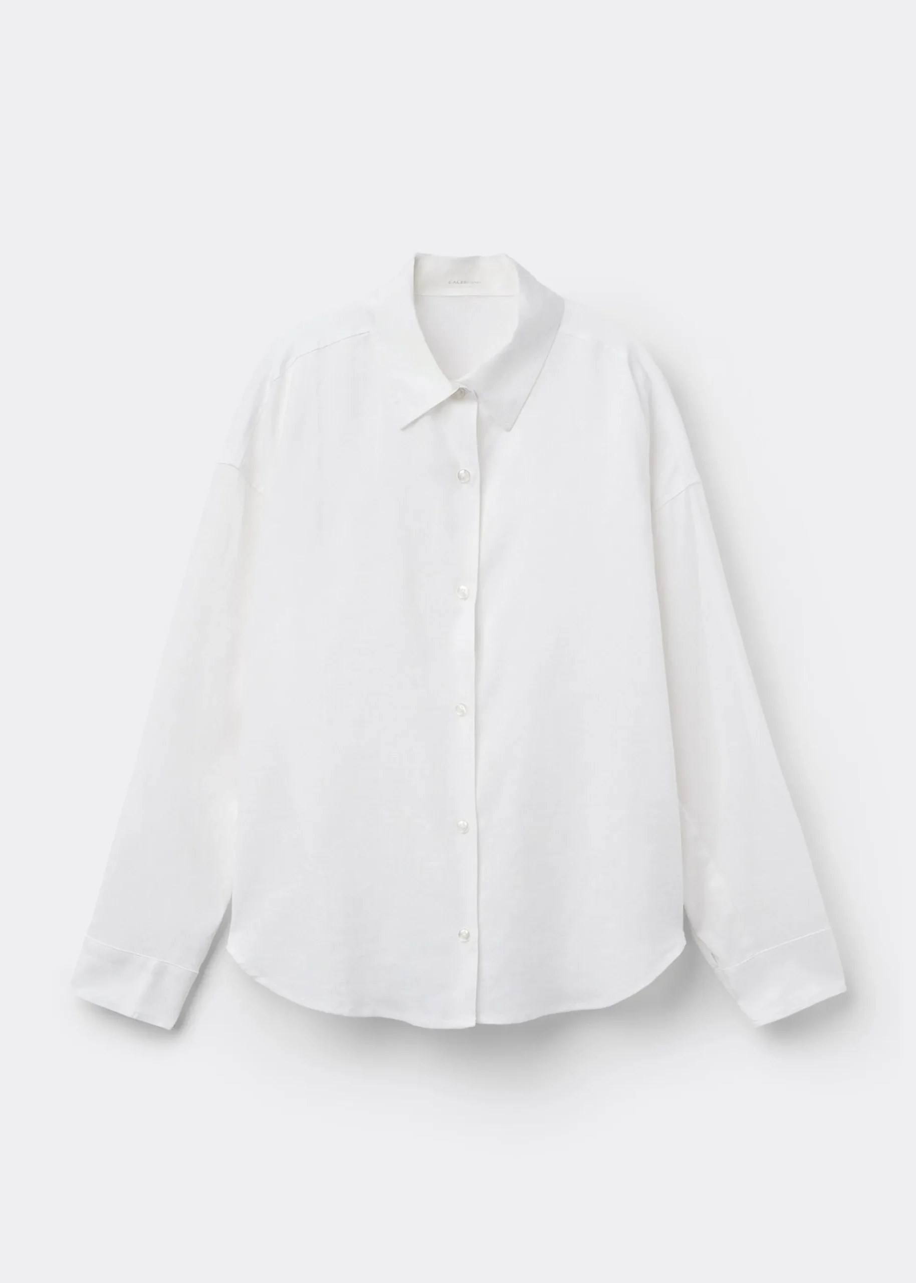 Chemisier court en lin et viscose