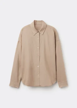 Chemisier court en lin et viscose
