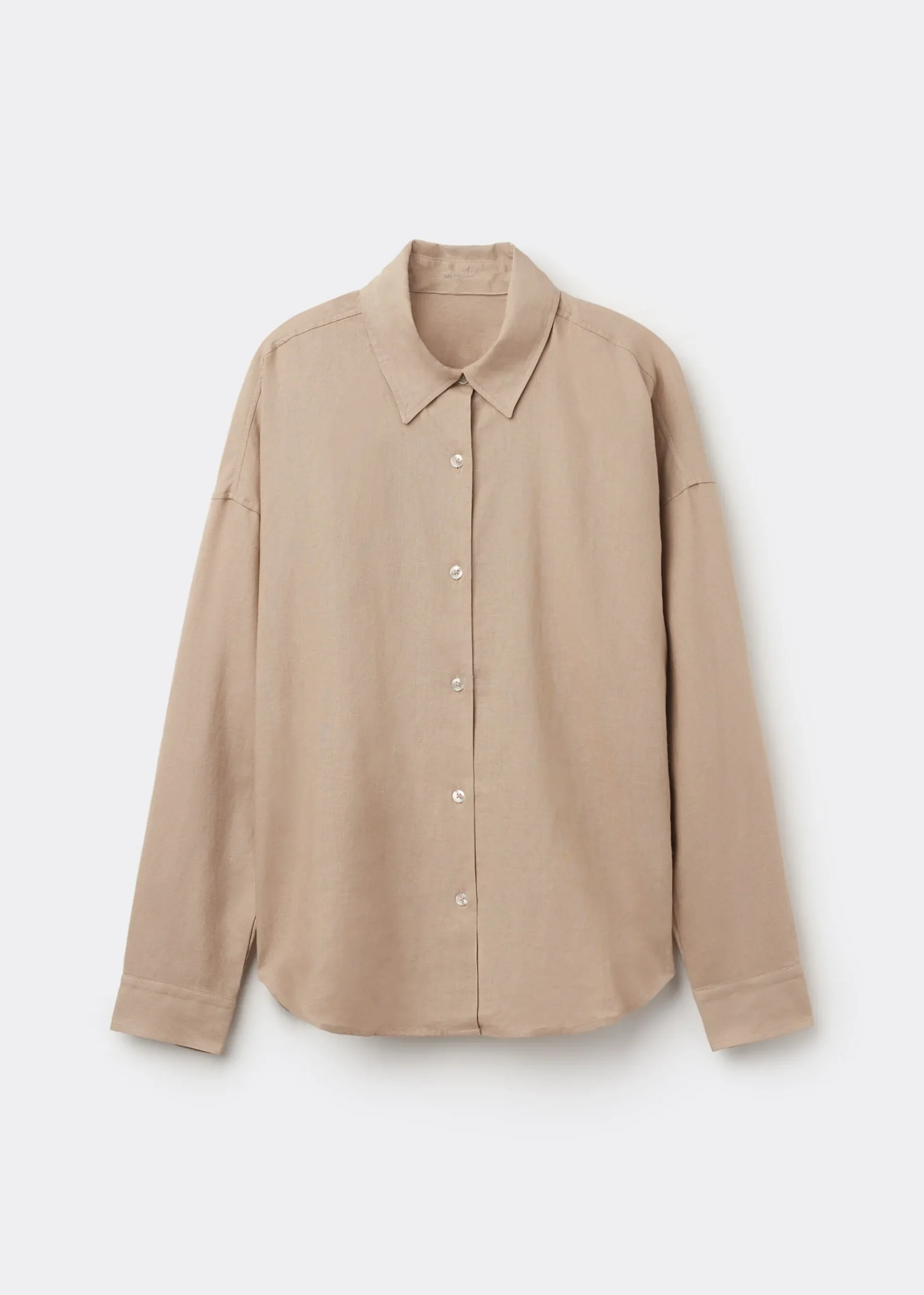 Chemisier court en lin et viscose