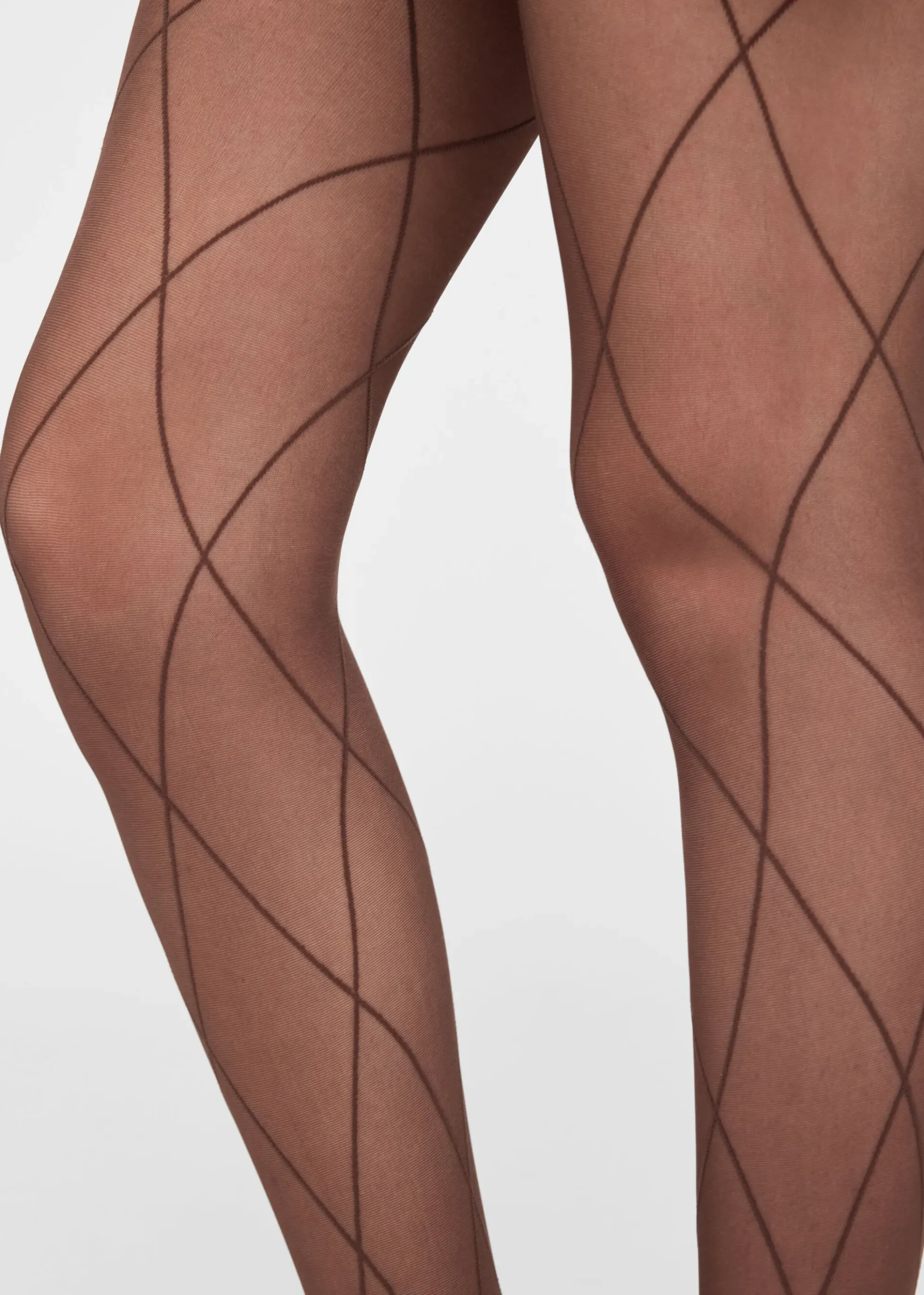 Collant voile à losanges
