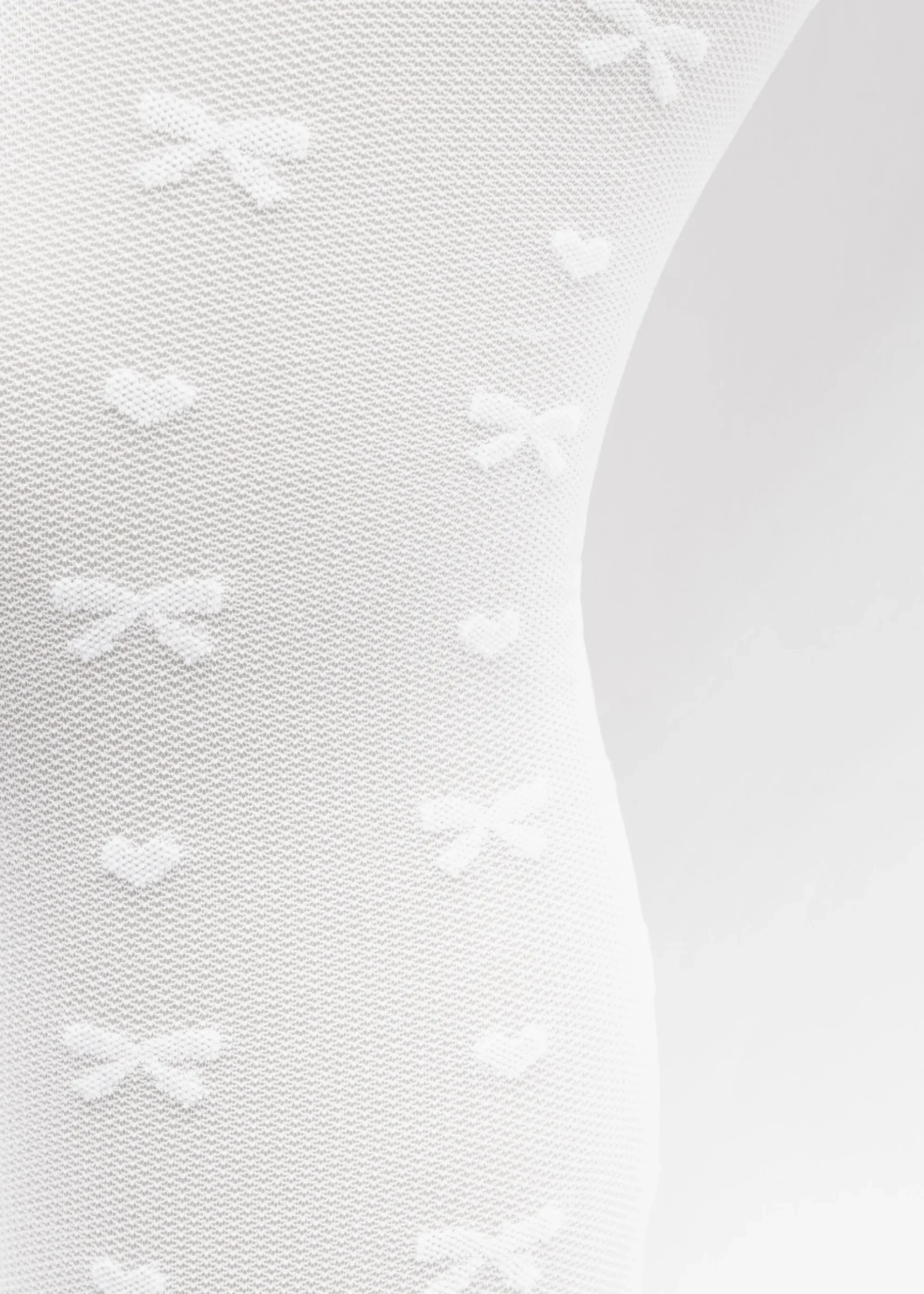 Collant voile à nœuds pour fille