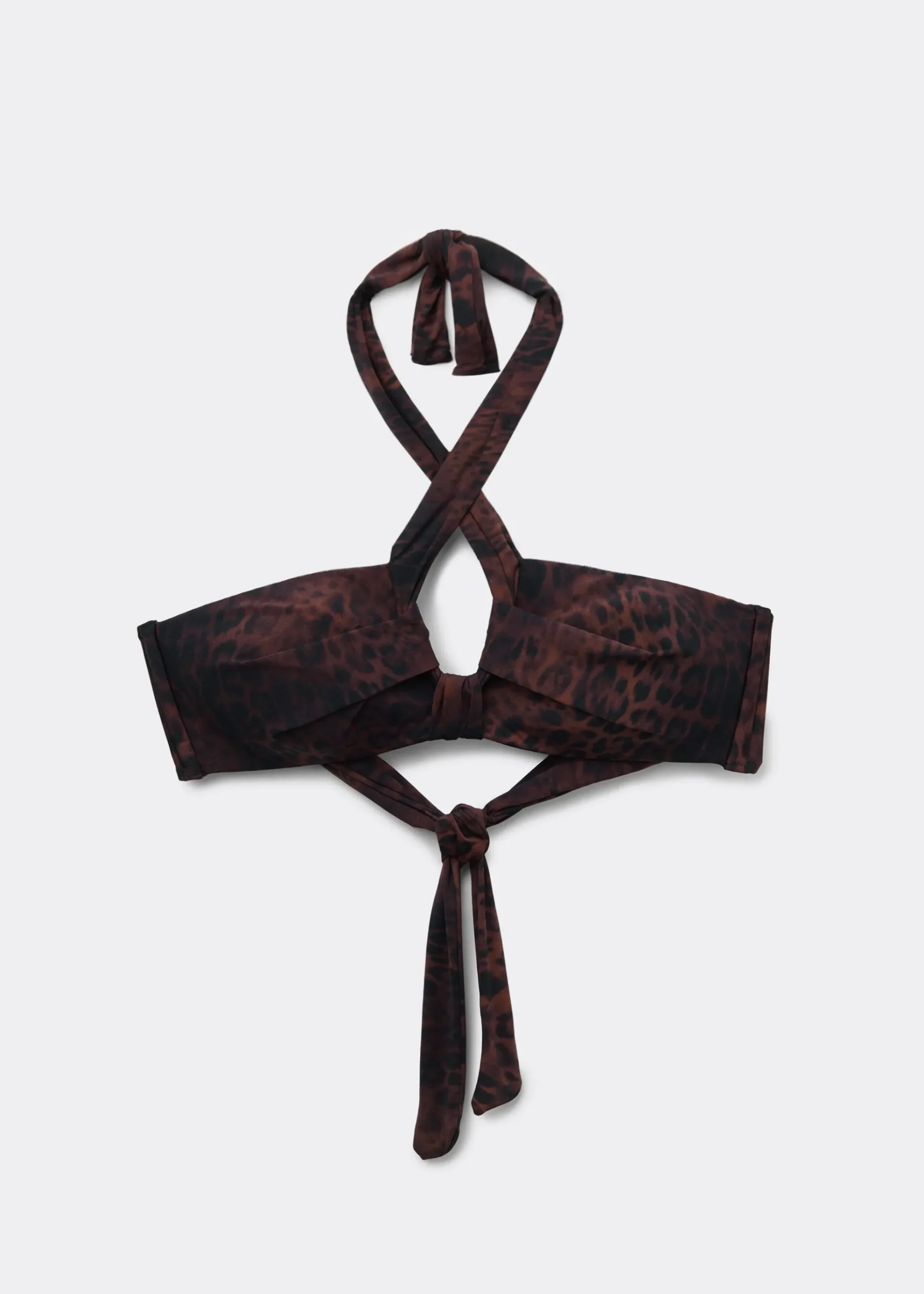 Haut de bikini bandeau Dark Animalier