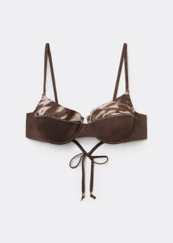 Haut de Bikini Push-up Brown Suede