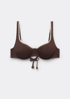 Haut de maillot balconnet Bicolor Embroidery