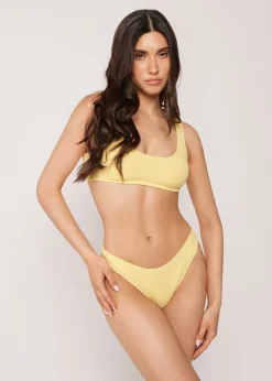 Haut de maillot brassière Crinkle Waves