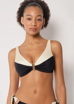 Haut de Maillot de Bain Brassière Elegant Bicolor