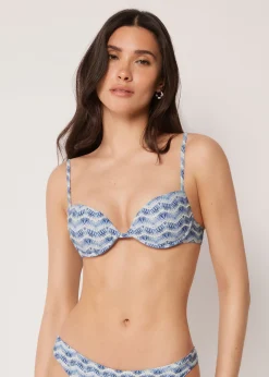 Haut de Maillot de Bain Push-Up Rembourré Water Reflection