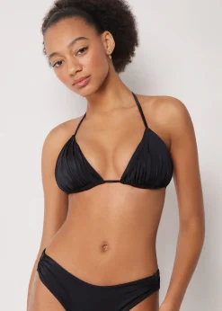 Haut de Maillot de Bain Triangle Shiny Satin