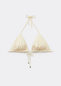Haut de Maillot Triangle Rembourrage Amovible Shiny Satin