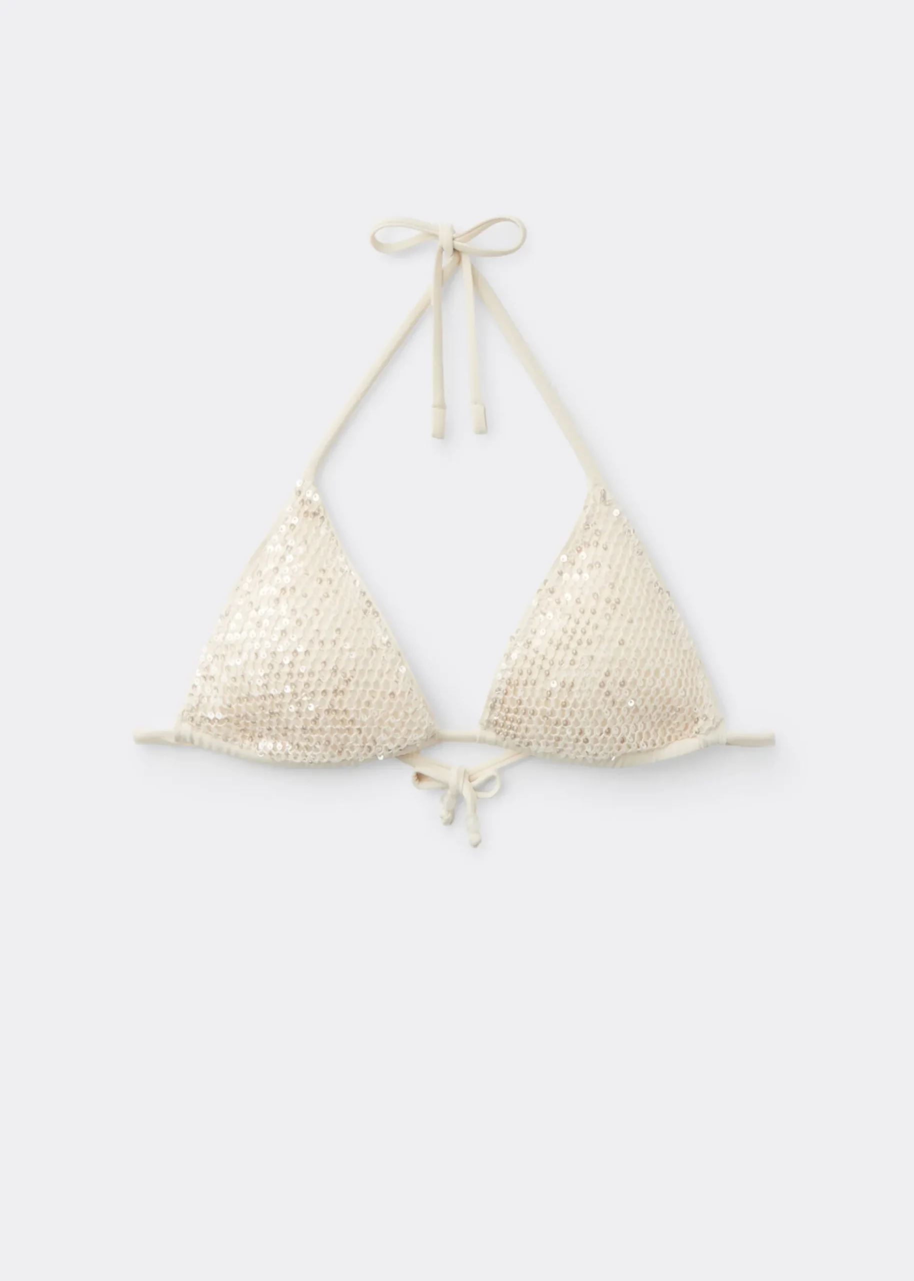 Haut de maillot triangle Sequin Net
