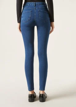 Jeans push-up skinny taille haute Soft Touch
