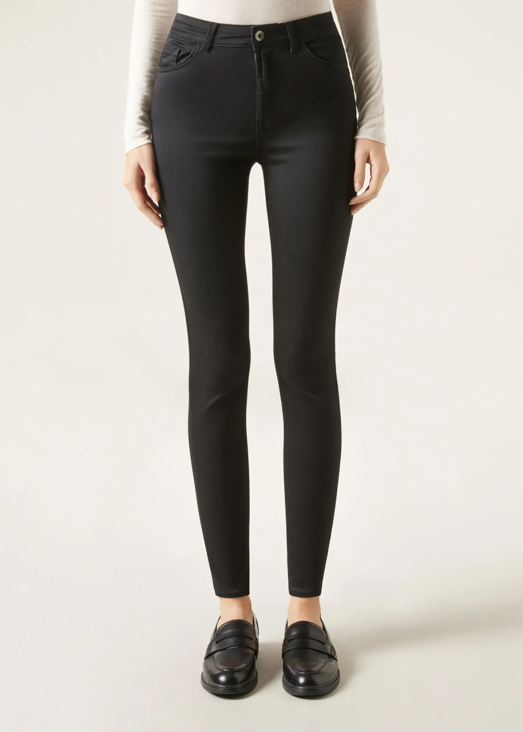 Jeans push-up skinny taille haute Soft Touch