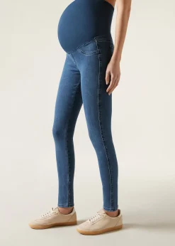 Legging en jean prémaman