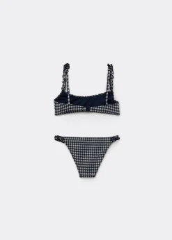 Maillot de bain deux pièces fille Green Vichy
