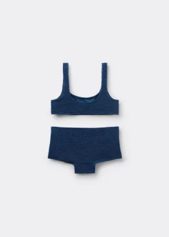 Maillot de bain deux pièces fille Crinkle Waves