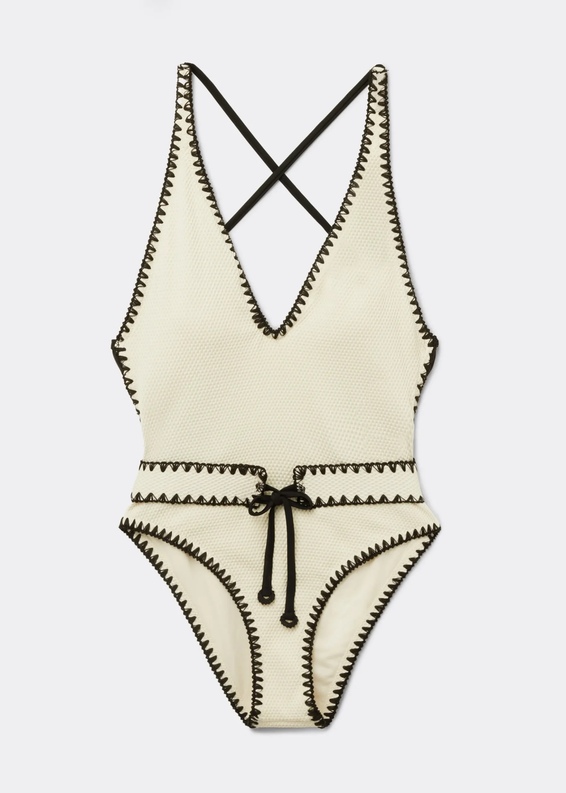Maillot une pièce Bicolor Embroidery